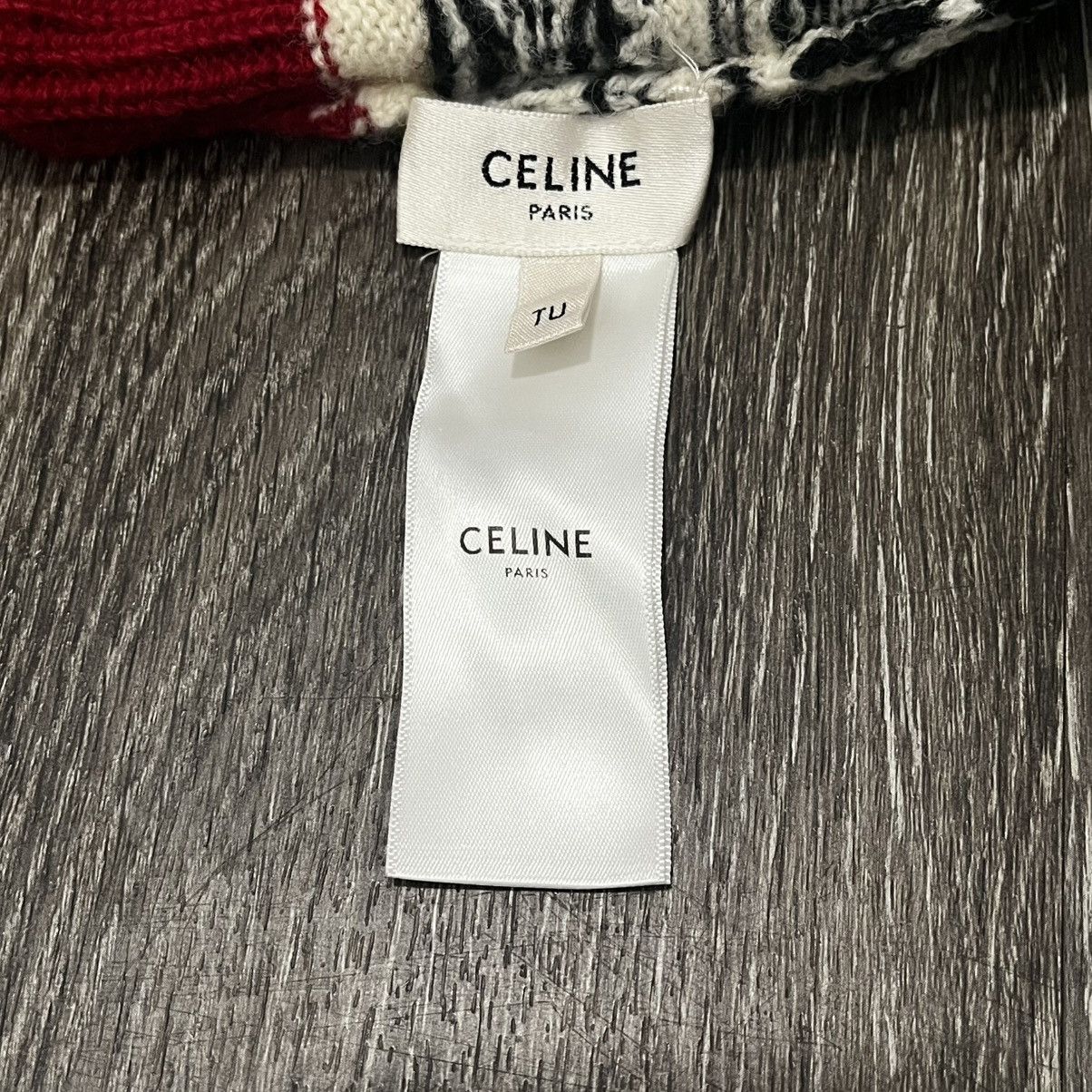 Celine [Avg. Resell: $450] Celine Knitted Printed Beanie Size ONE SIZE - 3 Thumbnail