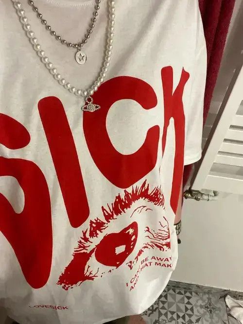 Vintage SICK Tee Size US M / EU 48-50 / 2 - 2 Thumbnail