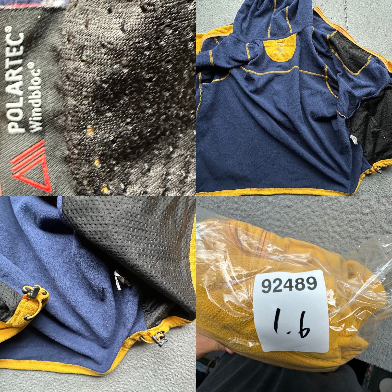 Vintage LL Bean Polartec Windbloc Fleece Hoodie Jacket Mens XXL Full Zip Yellow 251298 Jacket Mens XXL Yellow Size US XXL / EU 58 / 5 - 9 Thumbnail