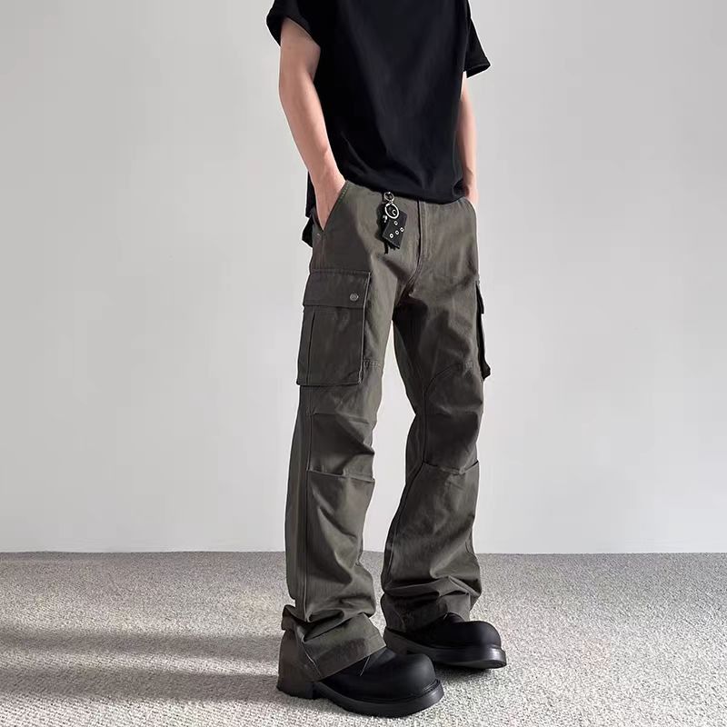 Jean Tobacco Brown Street-Style Pleated Paratrooper Work Pants Size US 30 / EU 46 - 4 Thumbnail