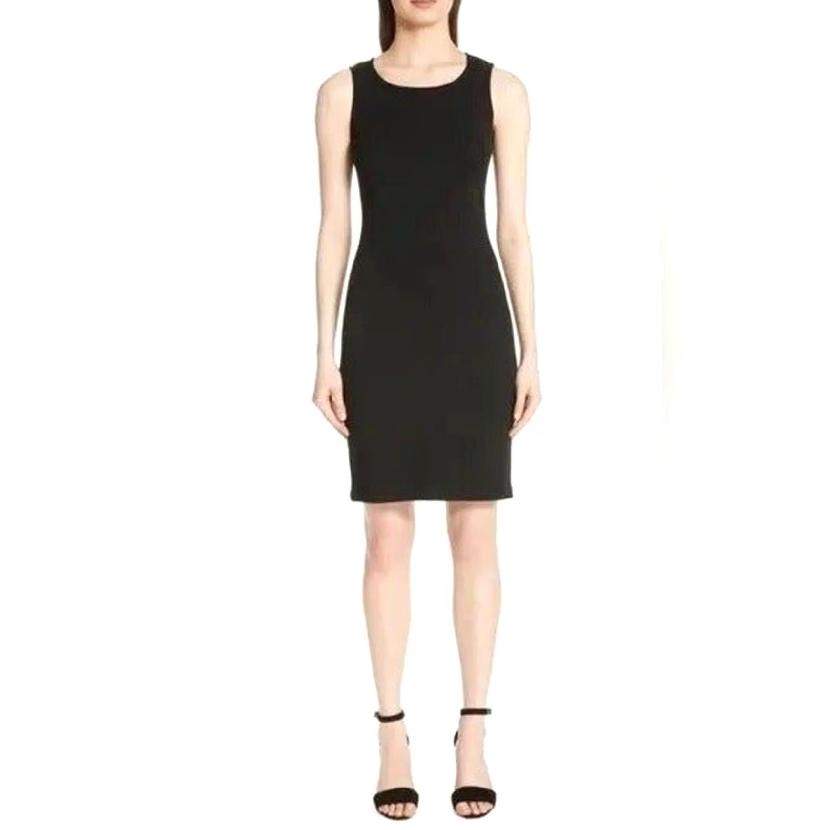St. John St. John Wool Blend Sleeveless Textured Knit Sheath Dress Women 8 Black Size M / US 6-8 / IT 42-44 - 3 Thumbnail