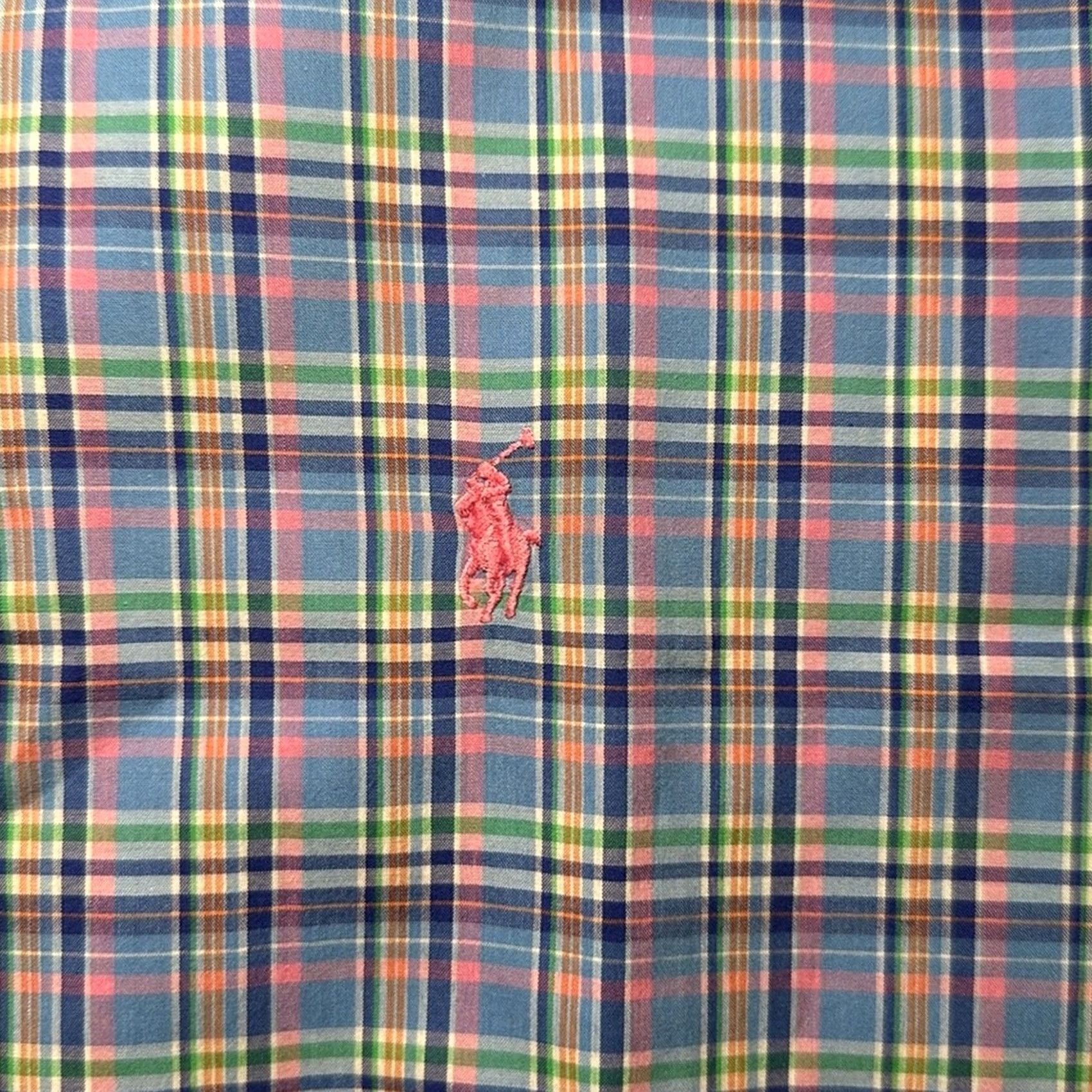 Ralph Lauren Ralph Lauren Button-Up Shirt XL Long Sleeve - Blue, Custom Fit, Men’s Regular, Cotton, Plaid, Preowned Size US XL / EU 56 / 4 - 5 Thumbnail