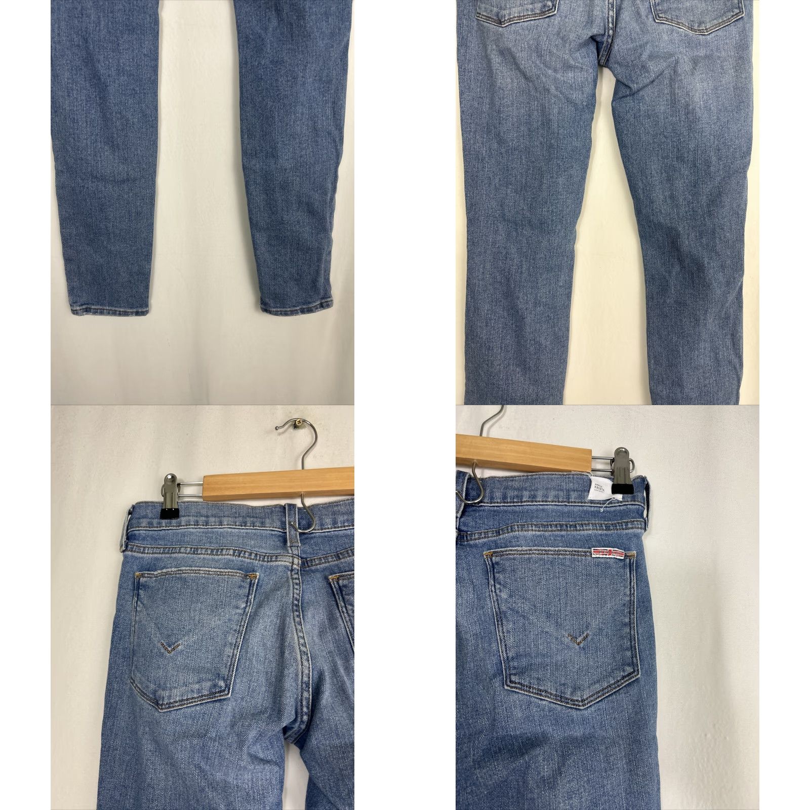 Hudson Hudson Krista Ankle Super Skinny Jeans Women 26 Blue Distressed Zipper 30x29 Size 26" / US 2 / IT 38 - 8 Thumbnail