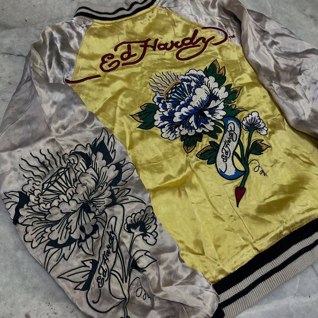Christian Audigier × Ed Hardy Y2K Christian Audigier 'Ed Hardy' Sukajan Jacket Size US S / EU 44-46 / 1 - 5 Thumbnail