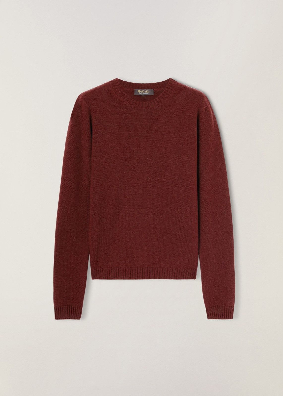 Loro Piana o1srvl11e0125 Parksville Crewneck Sweater in Burgundy Size S / US 4 / IT 40 - 1 Thumbnail