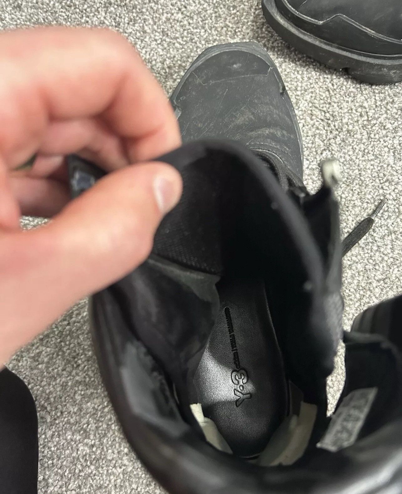 Adidas Y-3 Yohji Yamamoto Adidas High Top Sneakers In Black. Size 8 Size US 8 / EU 41 - 9 Thumbnail