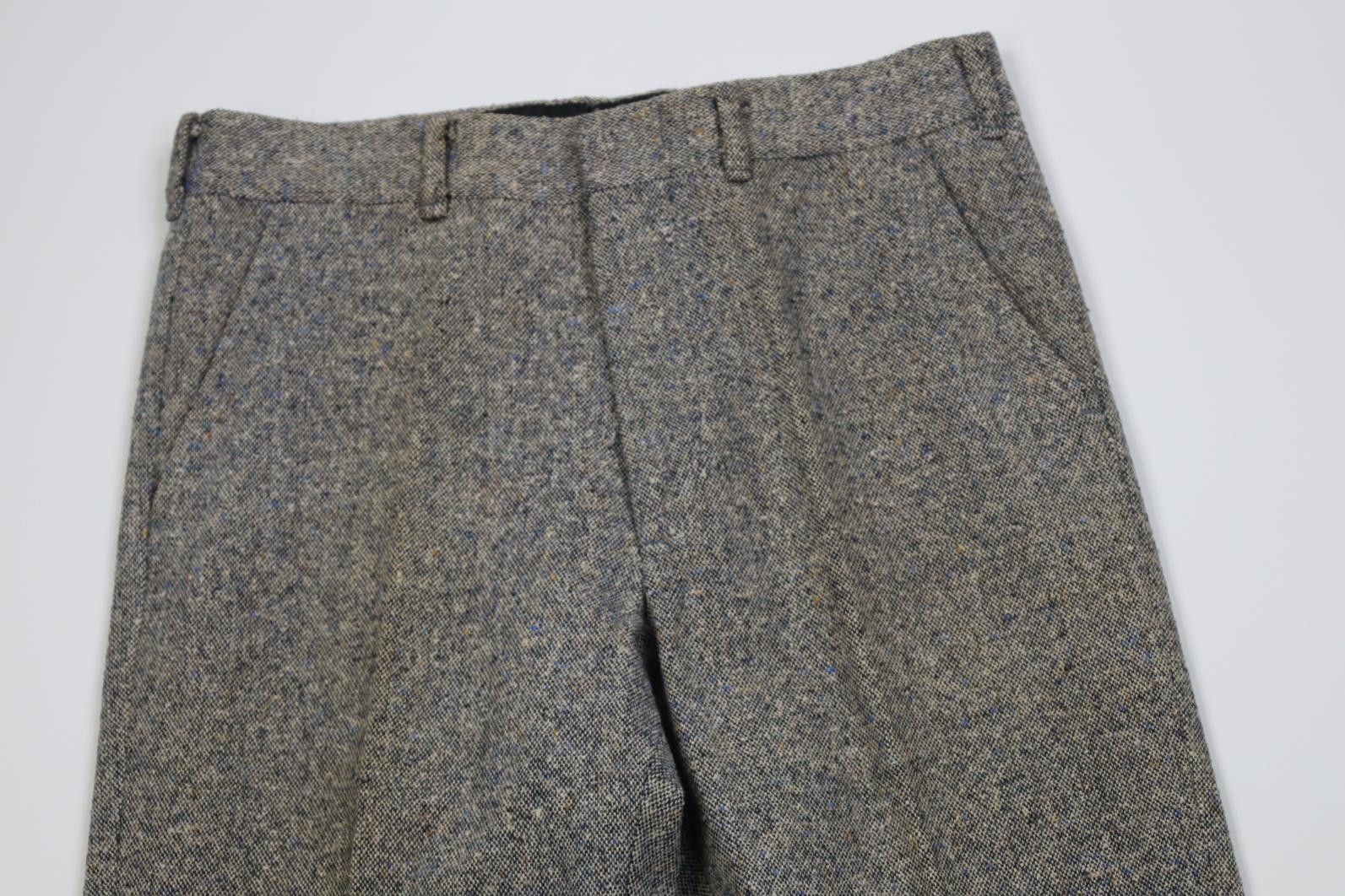 Vintage Vintage 70s Streetwear Wool Tweed Bell Bottoms Pants USA Size US 29 - 2 Thumbnail