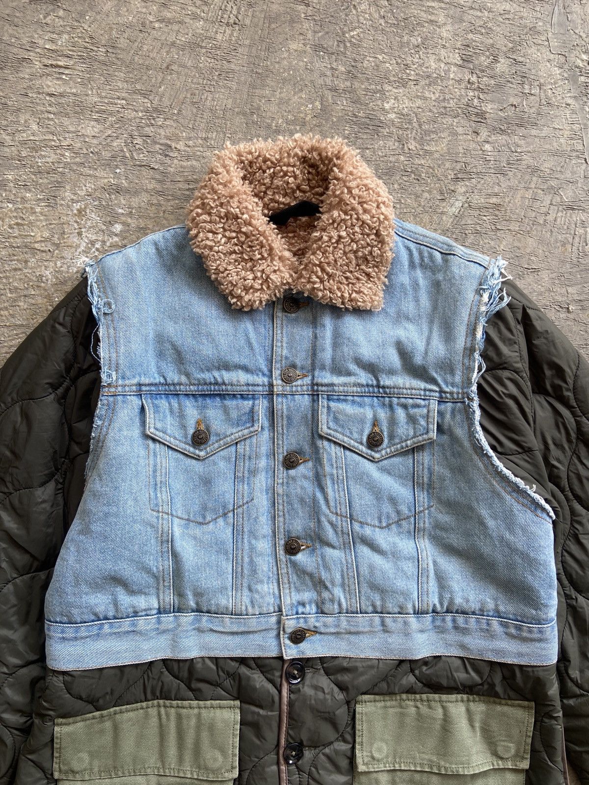 Diesel FW22 Diesel - Glenn Martens Era Patchwork Hybrid Jacket Size US L / EU 52-54 / 3 - 3 Thumbnail