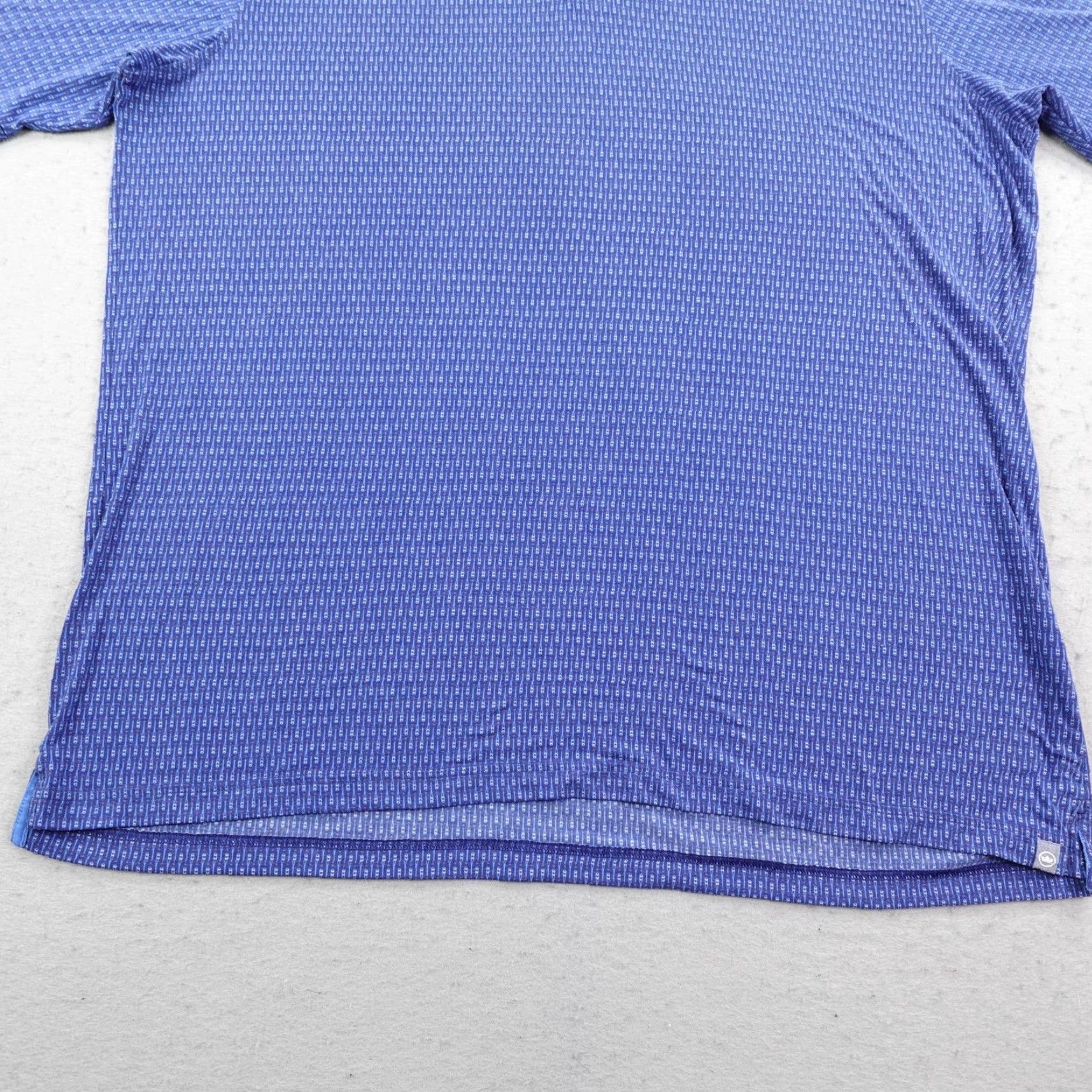 Peter Millar Peter Millar Polo Shirt Mens 2XL Blue Seaside Performance Golf Stretch Print Geometric Size US XXL / EU 58 / 5 - 4 Thumbnail