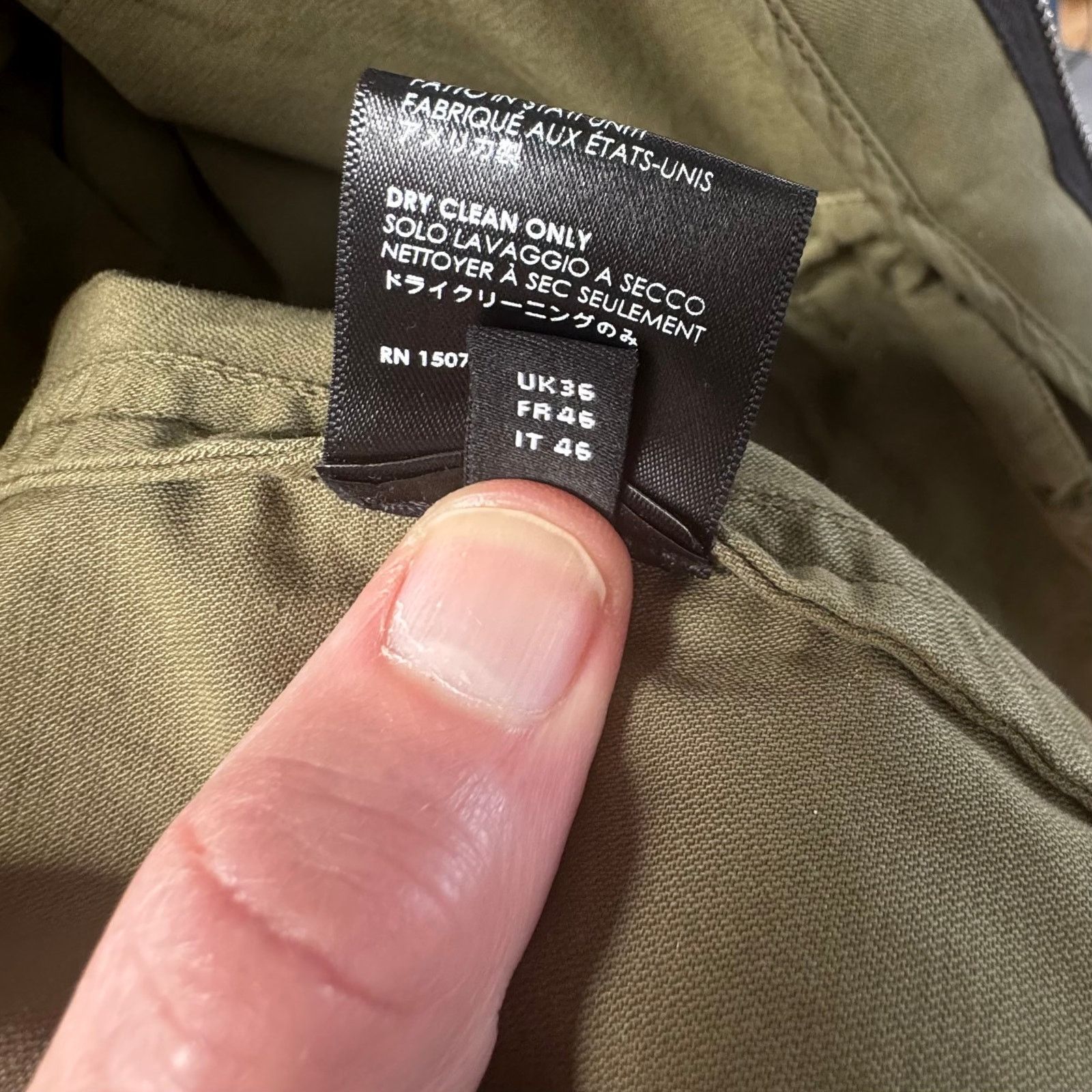 Amiri AMIRI: Men's Olive Baja M65 Overshirt Jacket - Size 46 Size US S / EU 44-46 / 1 - 6 Thumbnail
