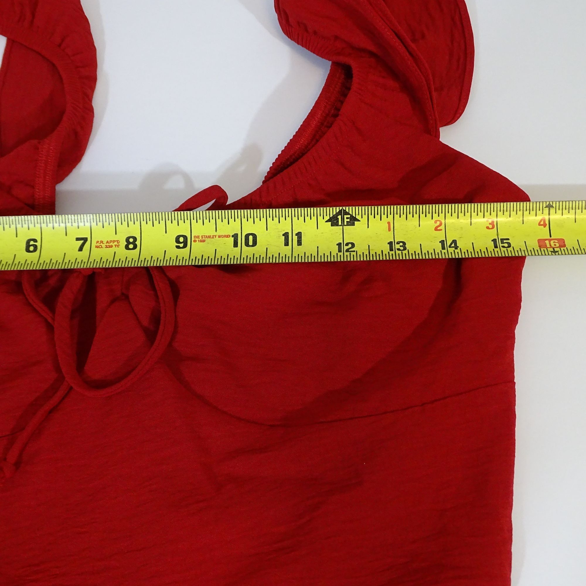 Other Nine Britton Holly Flutter Sleeve Dress Red Size XL Size XL / US 12-14 / IT 48-50 - 9 Thumbnail