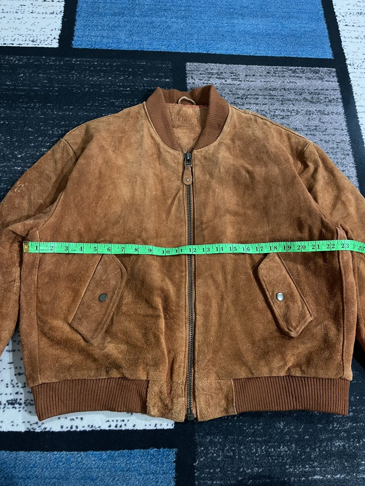 Vintage Vintage Unknown Destination Cow Leather Bomber Jacket Size US XL / EU 56 / 4 - 20 Thumbnail
