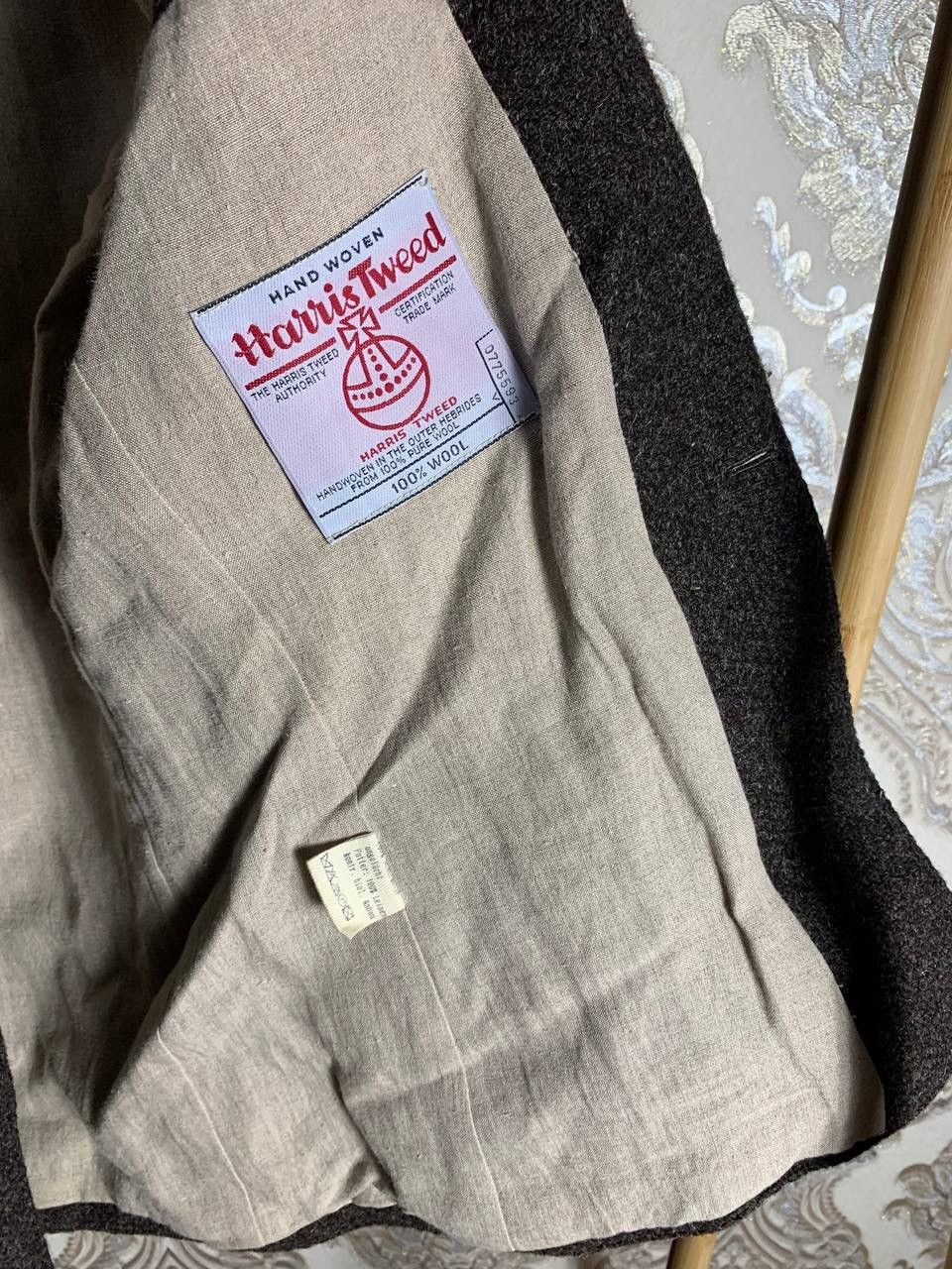 Harris Tweed × Vintage VERY RARE HARRIS TWEED GREENPEACE BLAZER ENGLAND STYLE Y2K Size 46R - 8 Thumbnail