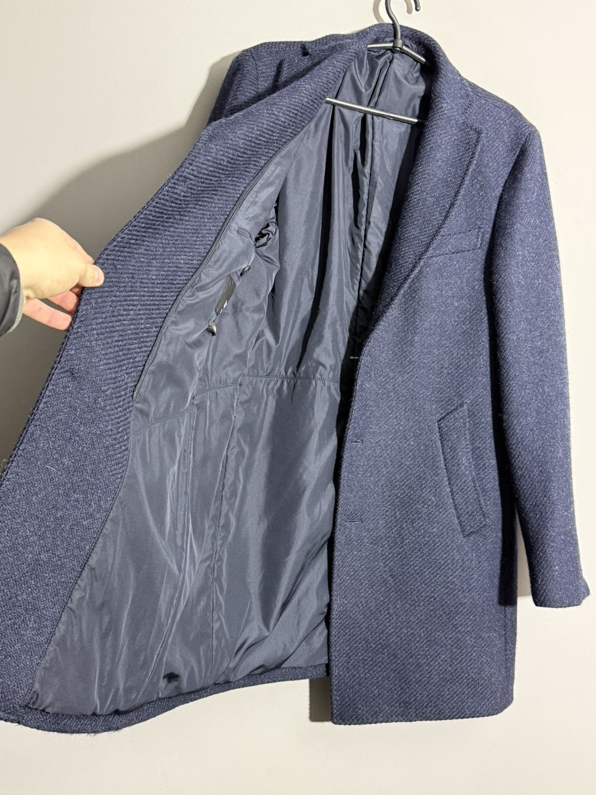 Pal Zileri Pal Zileri LAB Navy Blue wool down coat size 52 Size US L / EU 52-54 / 3 - 12 Thumbnail