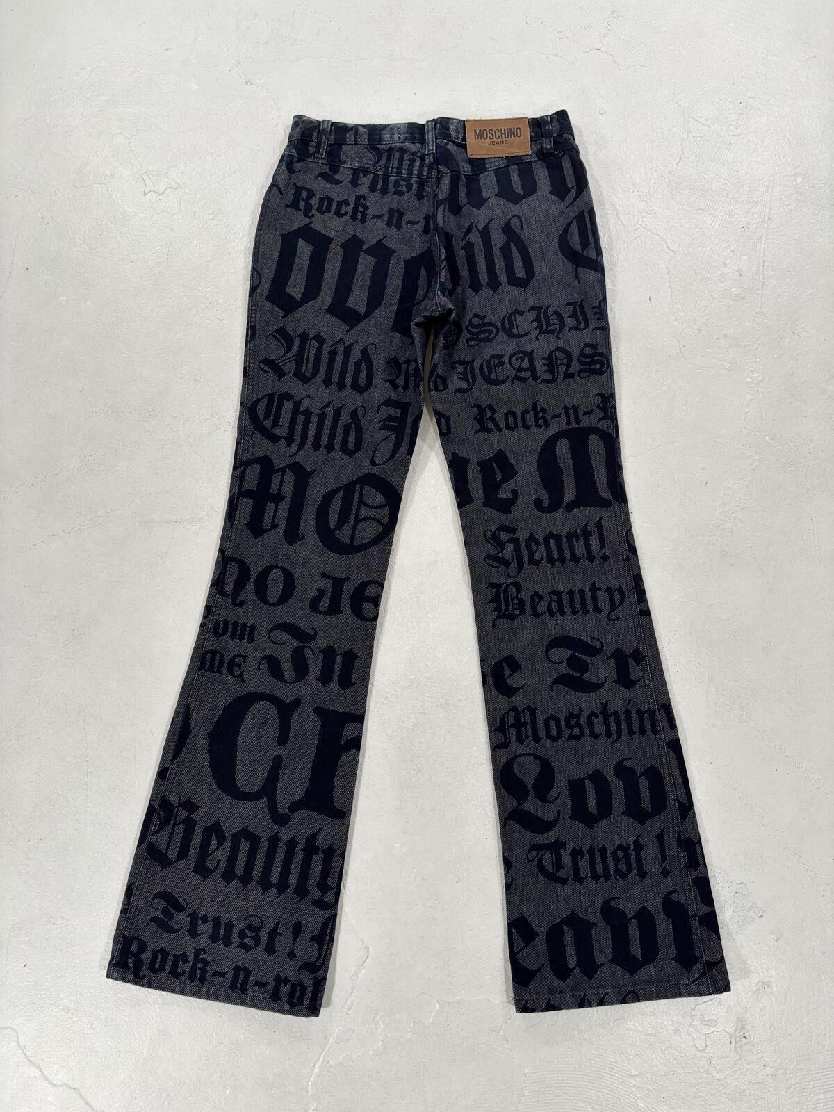 Moschino Moschino Old English Newspaper Denim Size US 28 / EU 44 - 3 Thumbnail