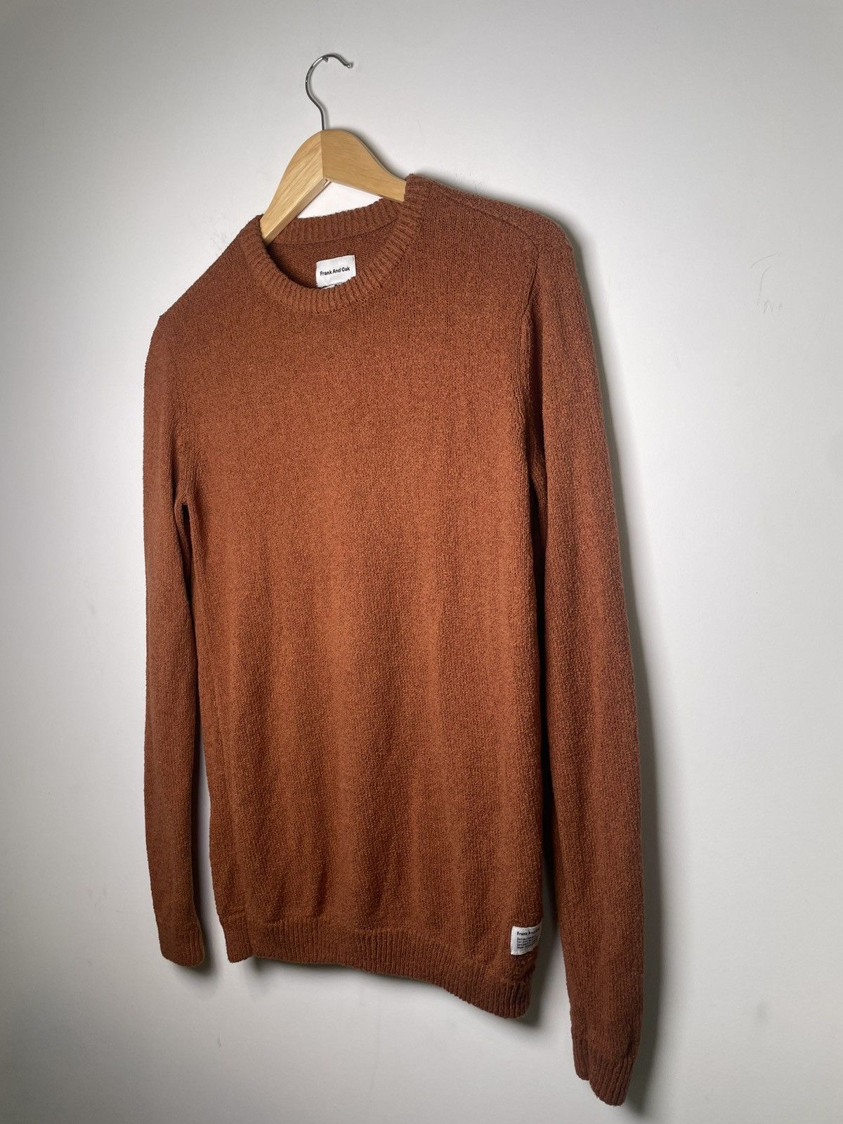 Frank And Oak Frank And Oak Textured Knit Sweater – Rust Brown (S) Size US S / EU 44-46 / 1 - 9 Thumbnail