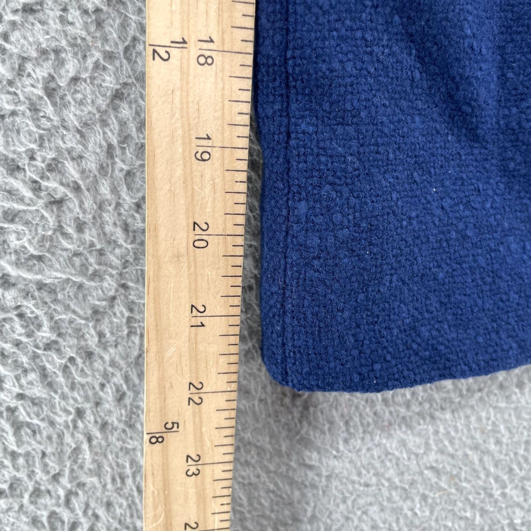 Pendleton VINTAGE Pendleton Skirt Women's 8 Navy Wool Midi A-Line Solid 90s Librarian Classic Office 90s Women Size 30" / US 8 / IT 44 - 3 Thumbnail