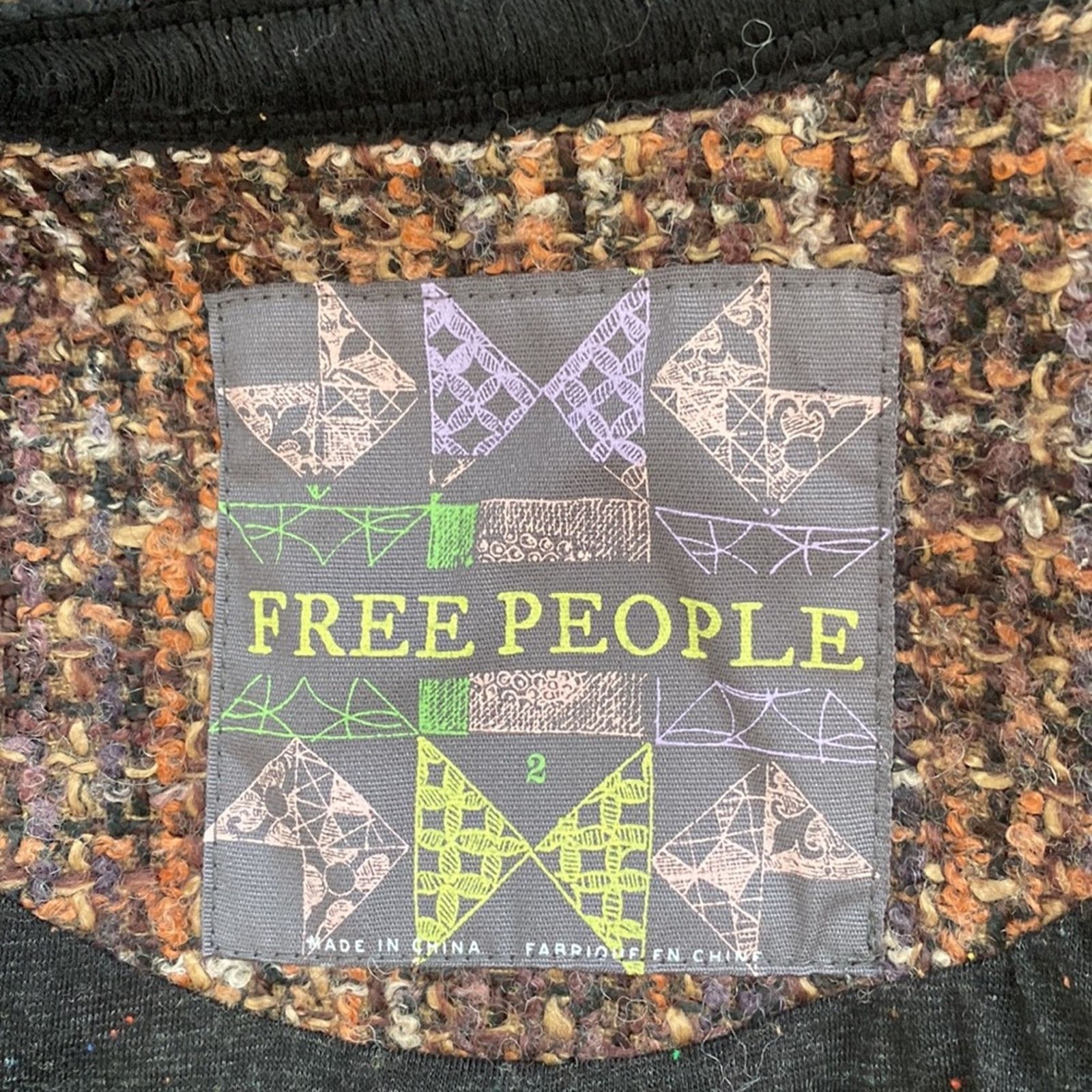 Free People Free People Tweed Zip Up Jacket Size 2 Size XS / US 0-2 / IT 36-38 - 6 Thumbnail