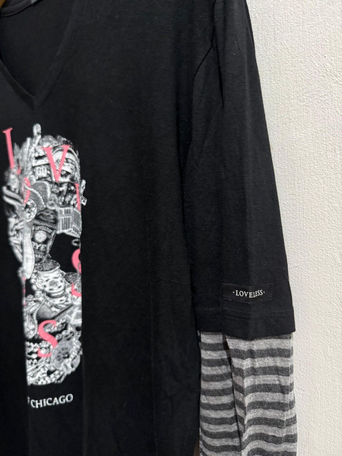 Hysteric Glamour × If Six Was Nine × Japanese Brand Y2k Loveless skull double layer ifsixwasnine longsleeve Size US M / EU 48-50 / 2 - 4 Thumbnail