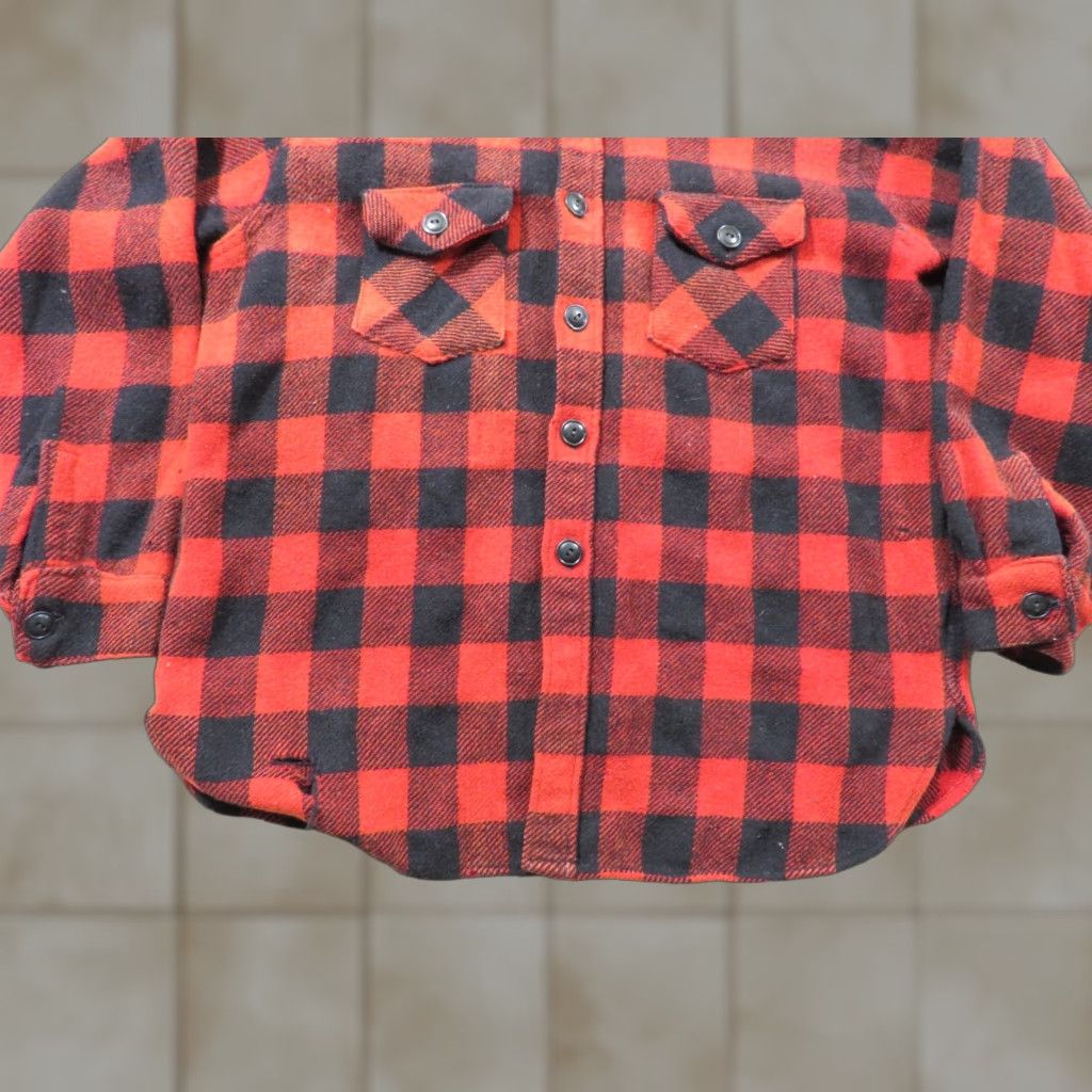 Vintage VINTAGE Frost Proof Shirt Mens 1970s Red Plaid Button-Down Flannel Long Sleeve Pocket Cotton Size US M / EU 48-50 / 2 - 1 Thumbnail