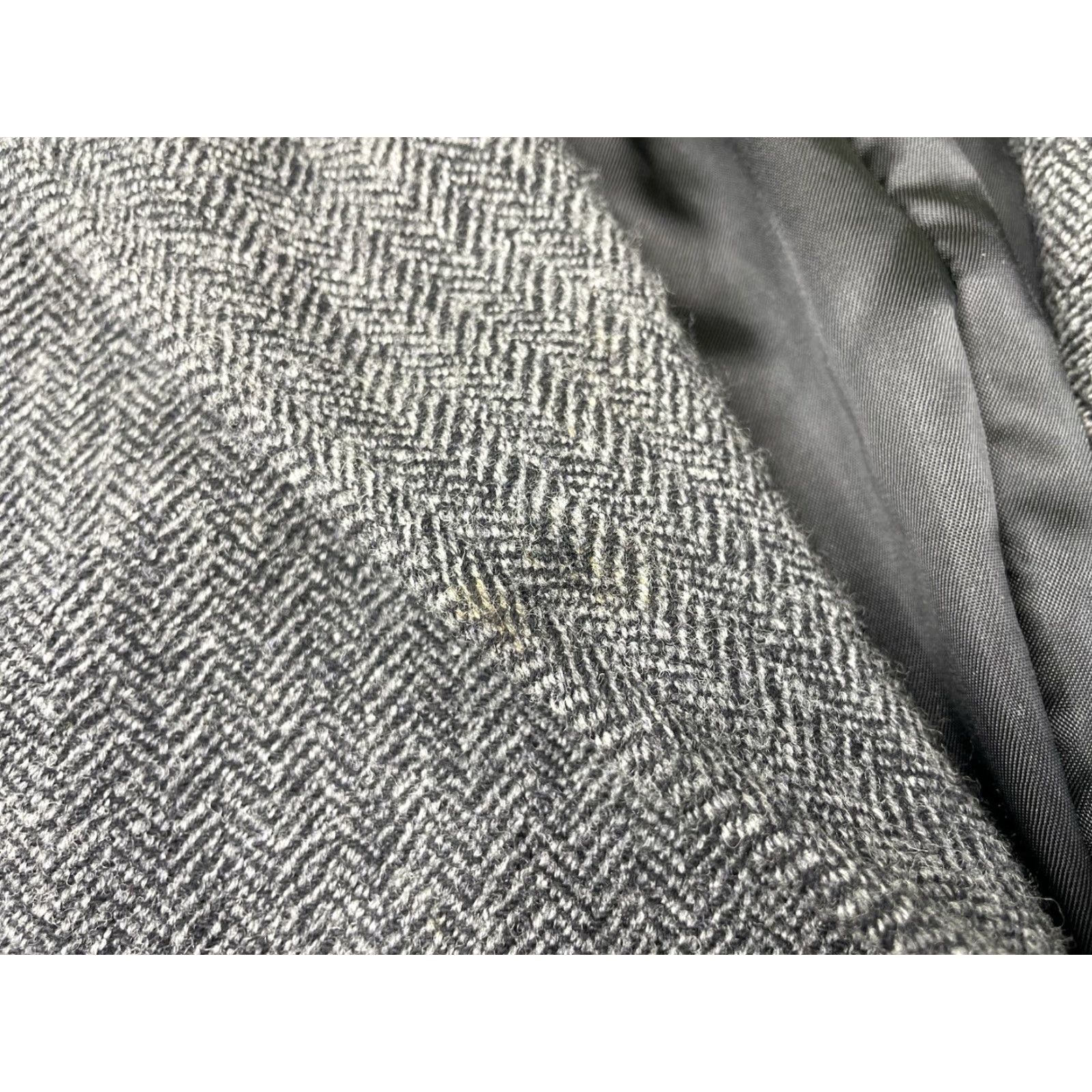Polo Ralph Lauren Polo Ralph Lauren Blazer Sport Coat Jacket Mens 41L Herringbone Gray Wool Nylon Three Button Long Coat Size US L / EU 52-54 / 3 - 7 Thumbnail