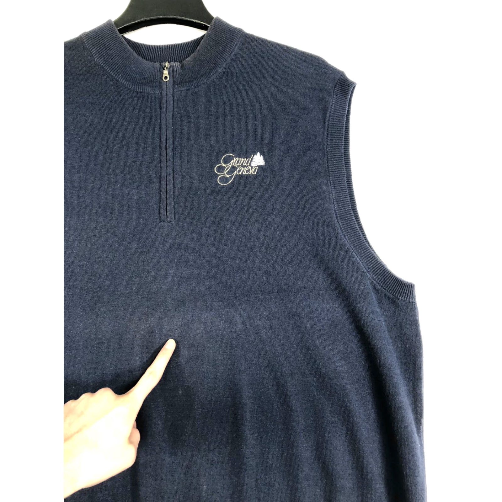 Vintage VINTAGE Greg Norman Vest Mens XL Pullover GRAND GENEVA Golf Sleeveless Blue Size US XL / EU 56 / 4 - 2 Thumbnail