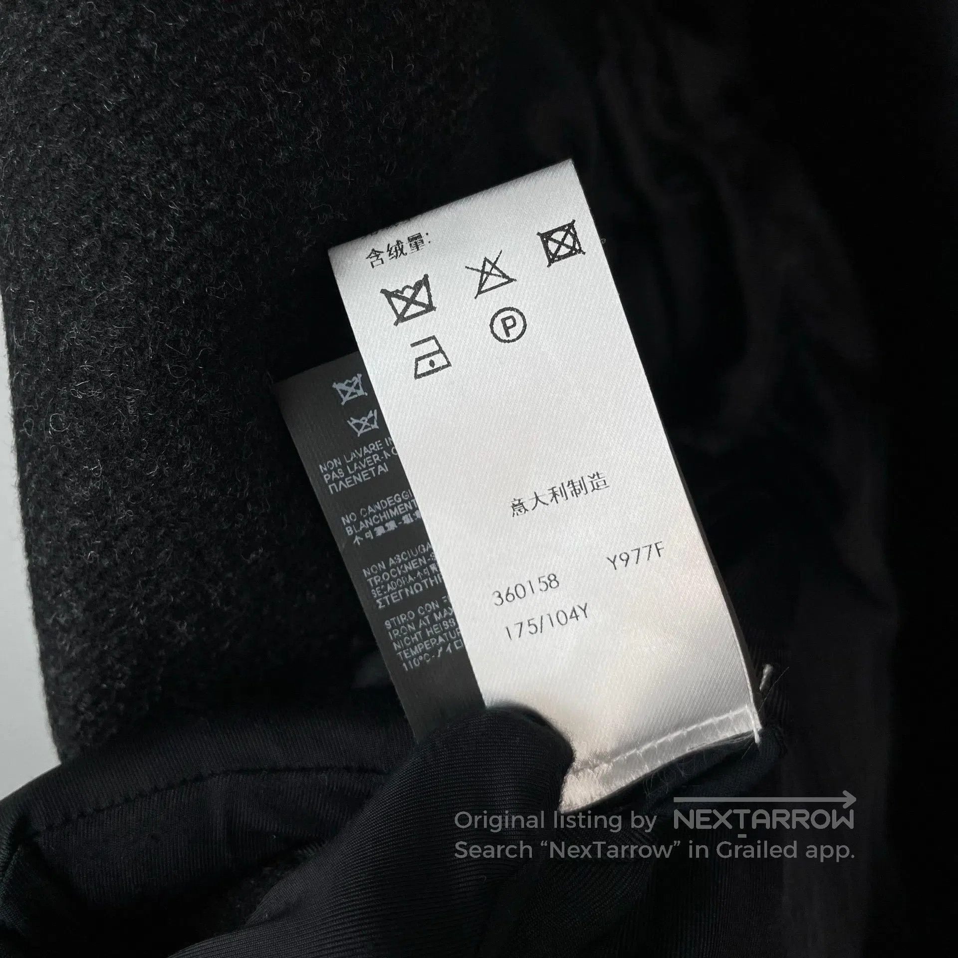Saint Laurent Paris Saint Laurent Paris Black Gray Velvet Three Button Velvet Size US M / EU 48-50 / 2 - 9 Thumbnail