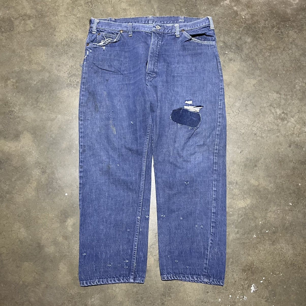 JCPenney × Vintage Vintage 70s Penneys Ranchcraft Dark Western Jeans 36x27 Size US 36 / EU 52 - 1 Thumbnail