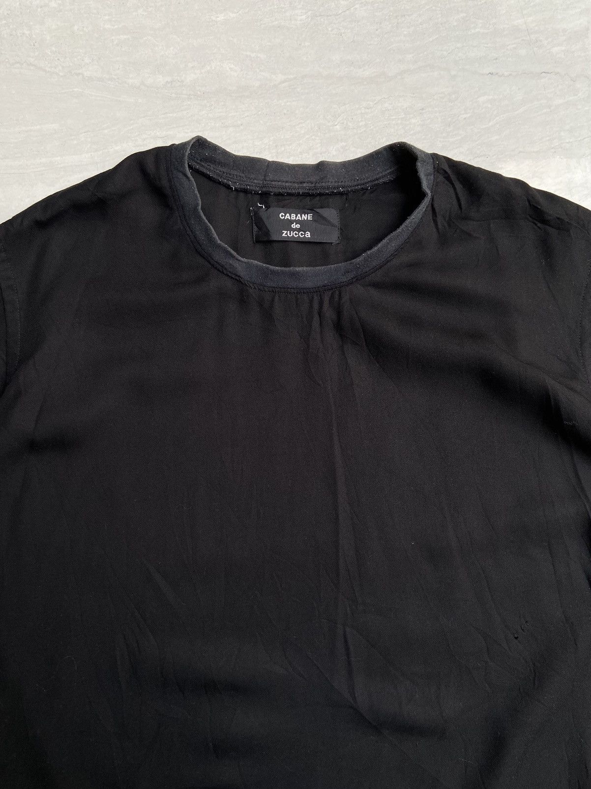 CABANE de ZUCCa × Issey Miyake × Zucca CABANE DE ZUCCA Black T-shirt Size US XL / EU 56 / 4 - 3 Thumbnail