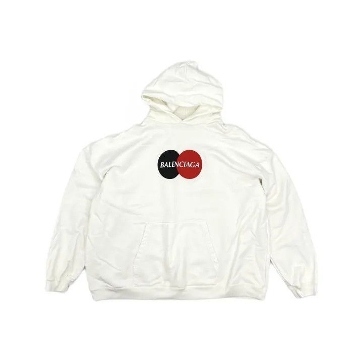 Balenciaga Balenciaga Balenciaga SS23 Logo Print White Hoodie -2507 Size US L / EU 52-54 / 3 - 2 Thumbnail