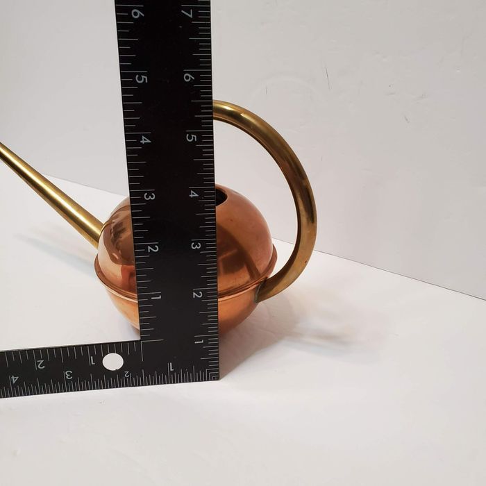 Vintage Vintage Art Deco Brass and Copper Watering Can, Chase, 1930s