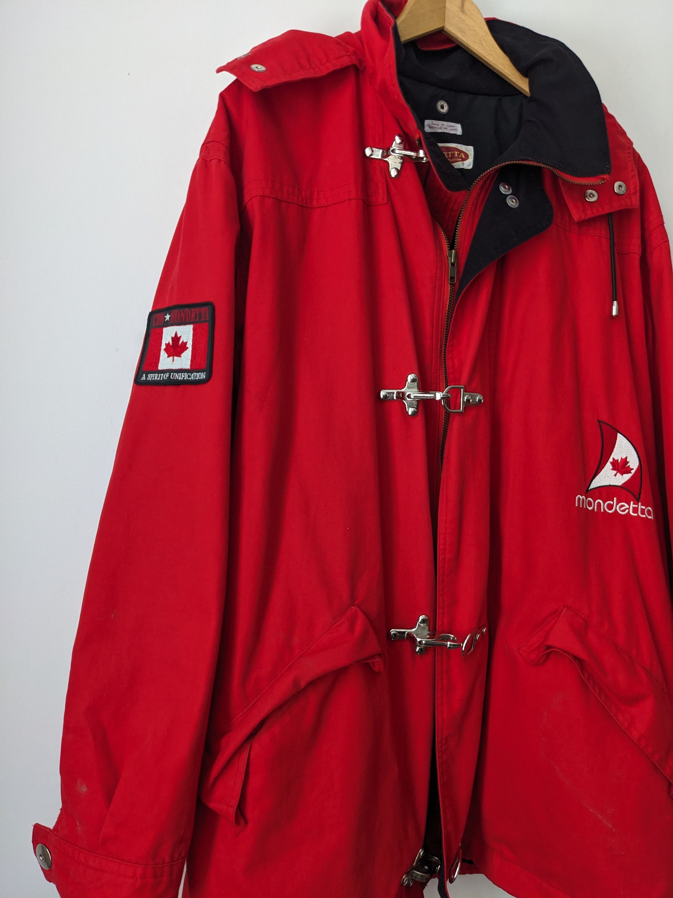 Mondetta Rare Vintage Mondetta Sailing Jacket Coat Canada Flag Red Size US L / EU 52-54 / 3 - 2 Thumbnail