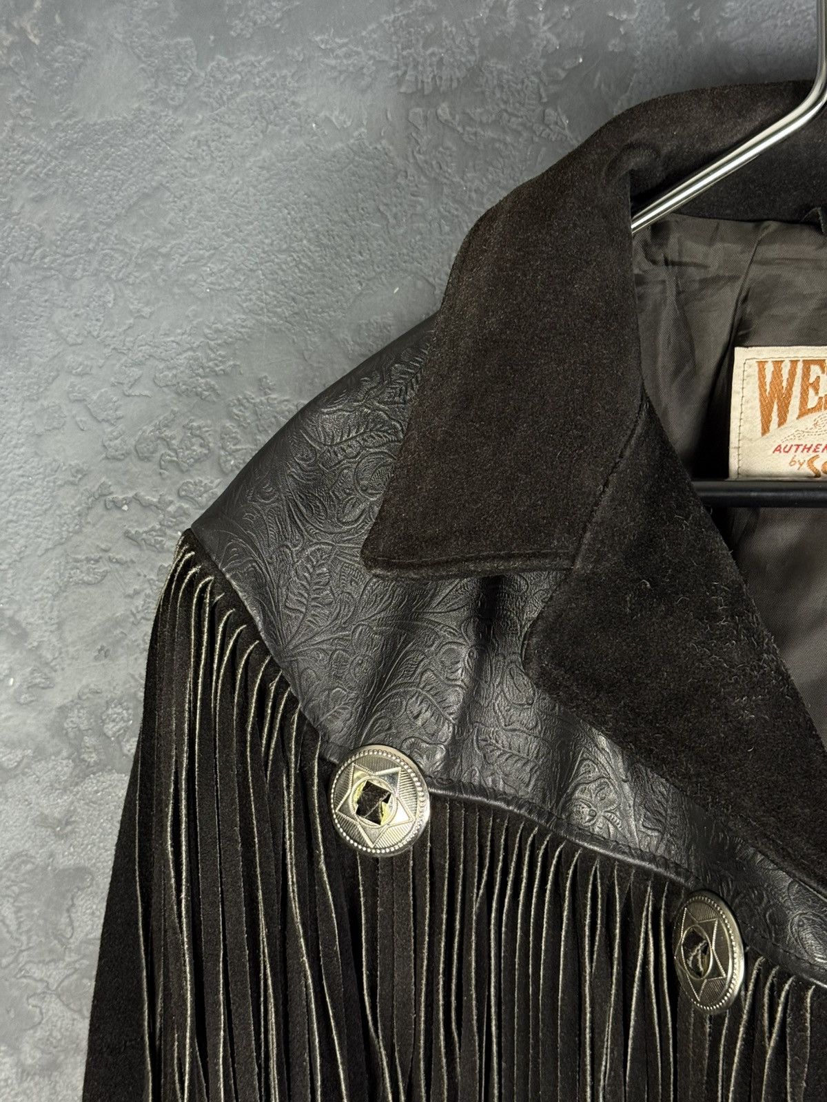 Schott Rare Schott NYC Western Vintage Genuine Suede Leather Jacket Size US L / EU 52-54 / 3 - 7 Thumbnail