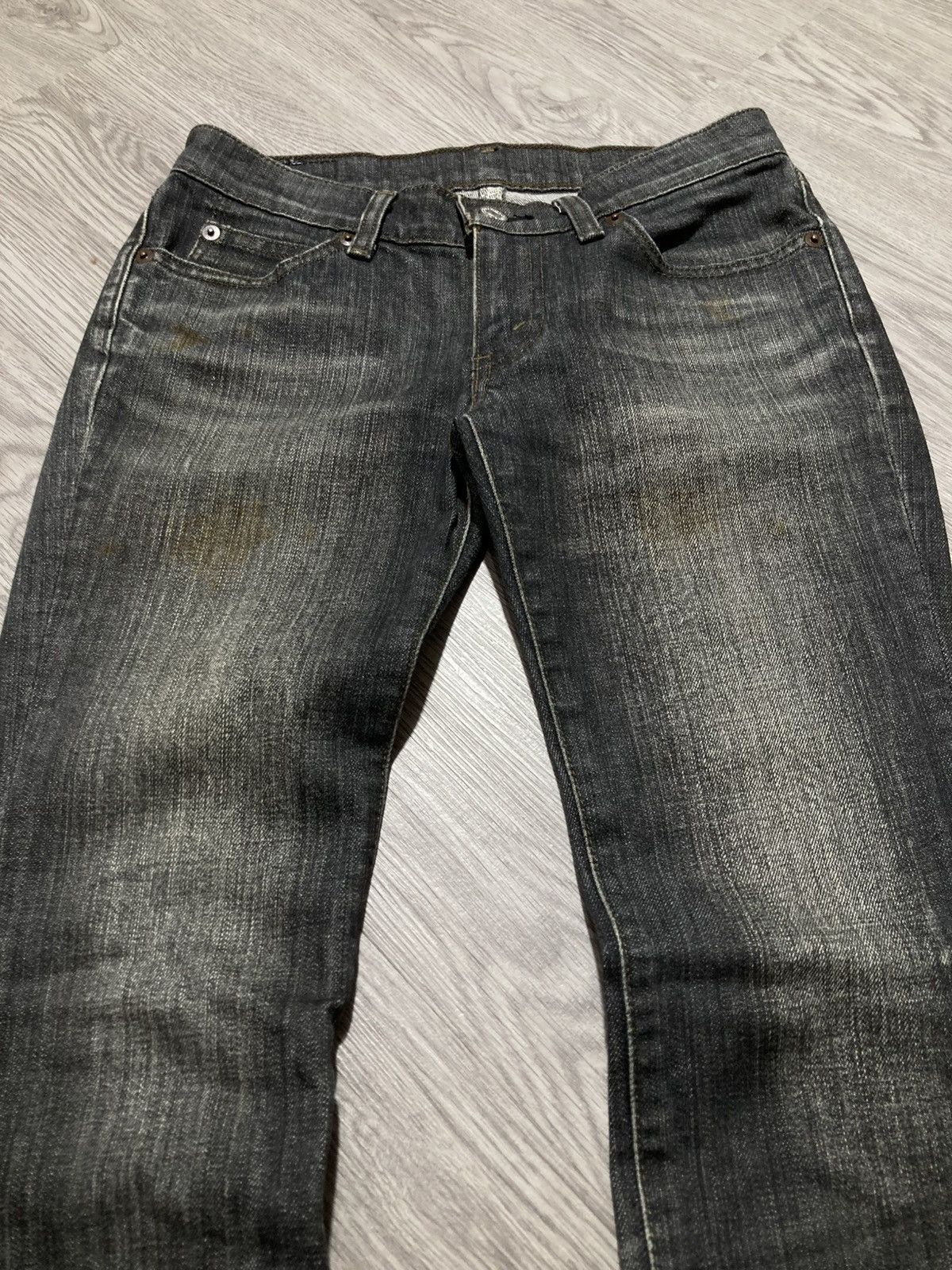 Levi's Vintage Clothing 1990s Vintage Levis Clawmark Denim Pants Hedi Slimane Style Size US 27 - 3 Thumbnail