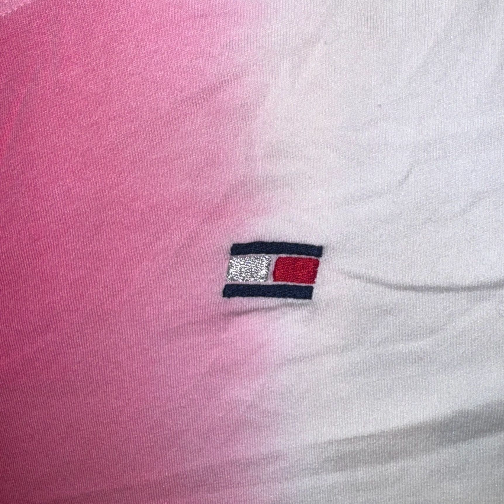 Tommy Hilfiger Tommy Hilfiger Sport Red & White Ombre Soft Stretchy Tshirt - Small Size S / US 4 / IT 40 - 3 Thumbnail