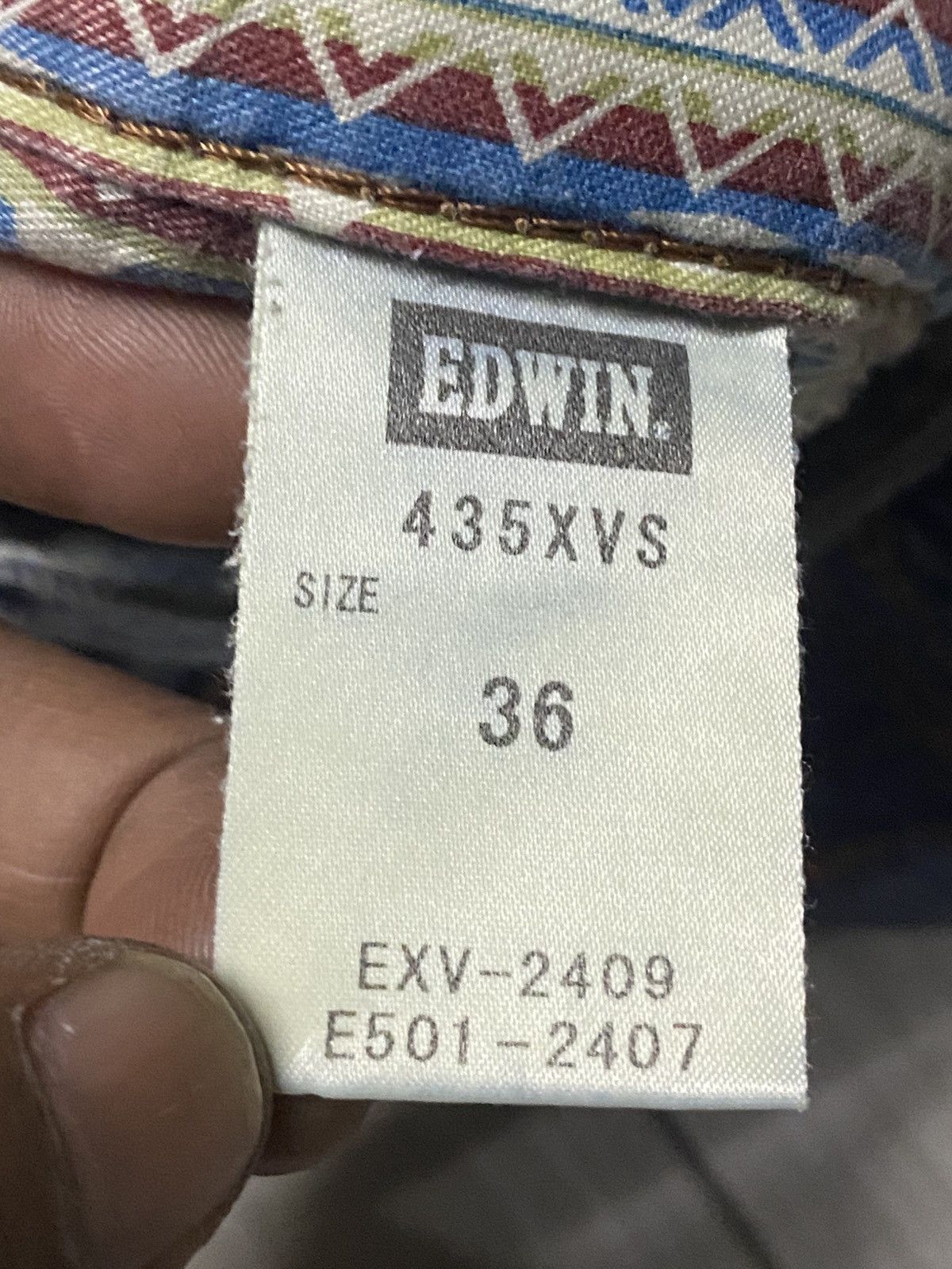 Junya Watanabe Vintage Edwin XVS Faded Wash Thunder Buckle Back Distressed Size US 37 - 17 Thumbnail