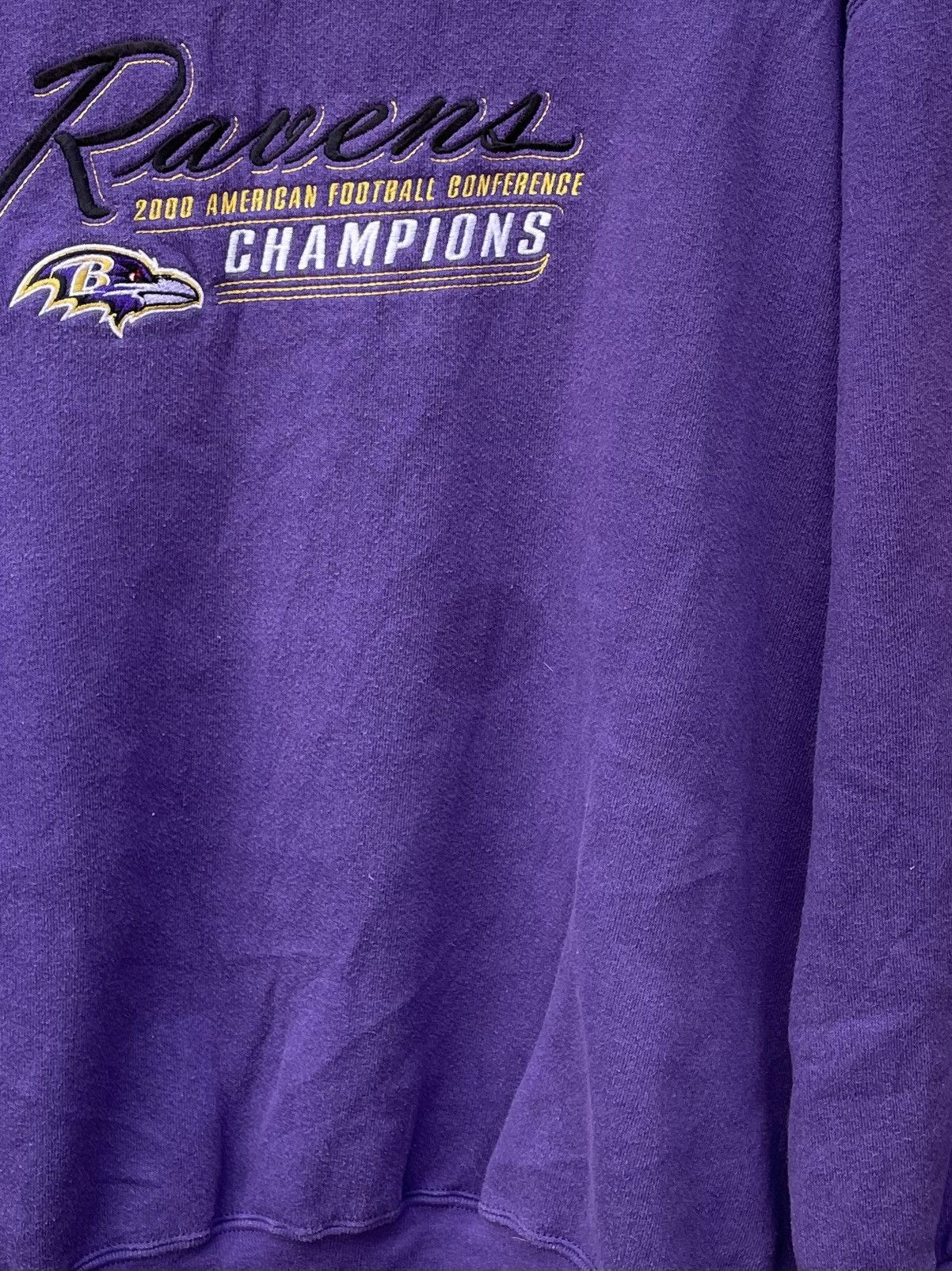 Lee 2000 Lee AFC champions baltimore ravens embroidered crewneck Size US L / EU 52-54 / 3 - 4 Thumbnail
