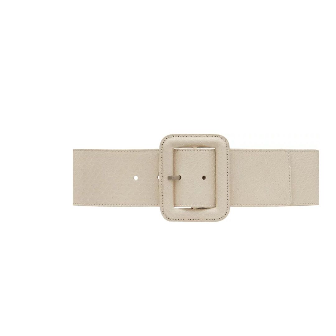 Saint Laurent Paris o1s1wg110724 Size: 85 / Corset Belt Covered Buckle Python Size ONE SIZE - 1 Thumbnail