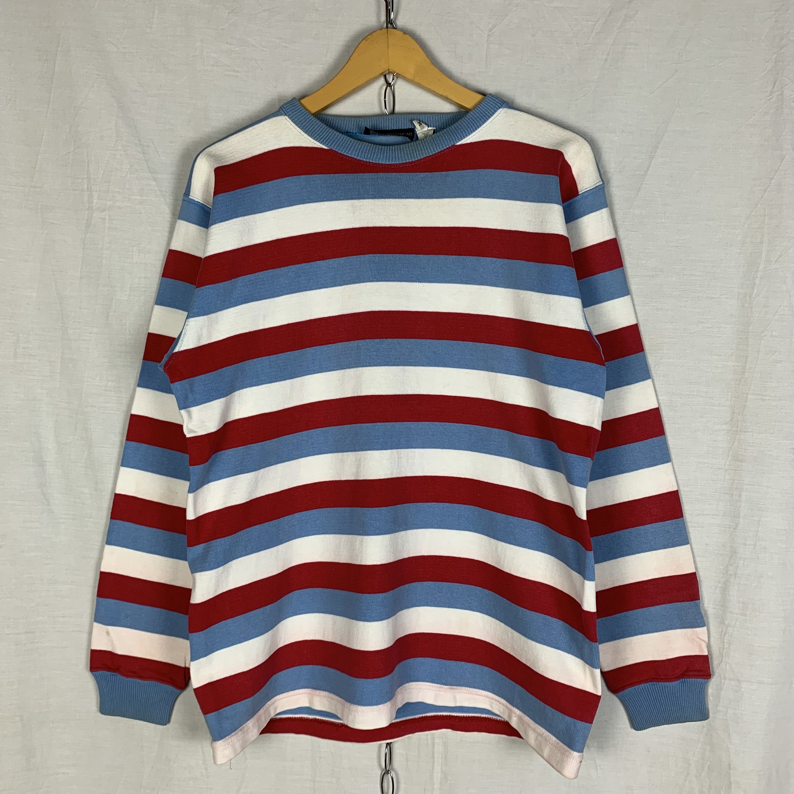 Japanese Brand Hardin Knitwear New York Striped Sweatshirt Nice Color Size US M / EU 48-50 / 2 - 1 Thumbnail