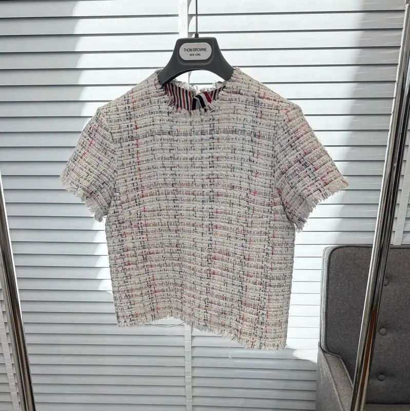 Thom Browne Summer Cotton Short Sleeve Top 0089