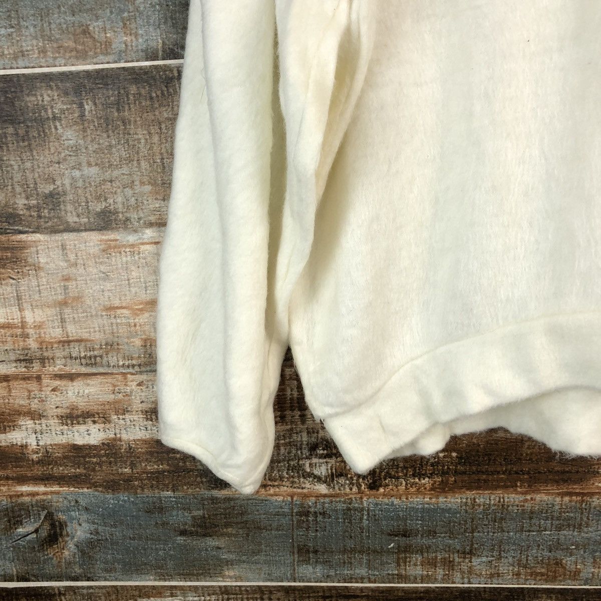 Homespun Knitwear × Japanese Brand Ain Les Sains White Knitwear #A2228 Size M / US 6-8 / IT 42-44 - 7 Thumbnail