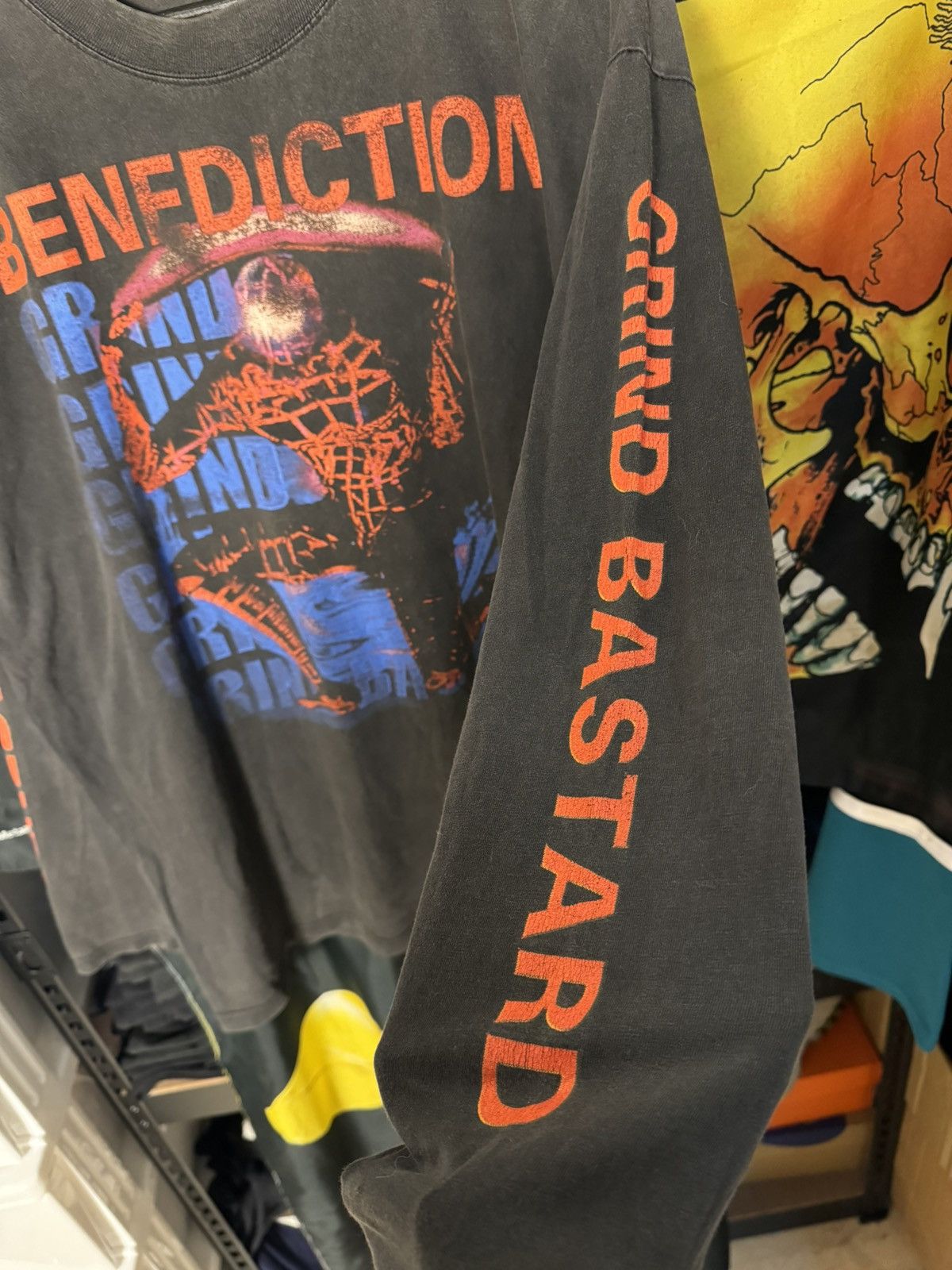 Band Tees × Vintage VINTAGE BENEDICTION GRIND BASTARD 1998 Size US XL / EU 56 / 4 - 4 Thumbnail