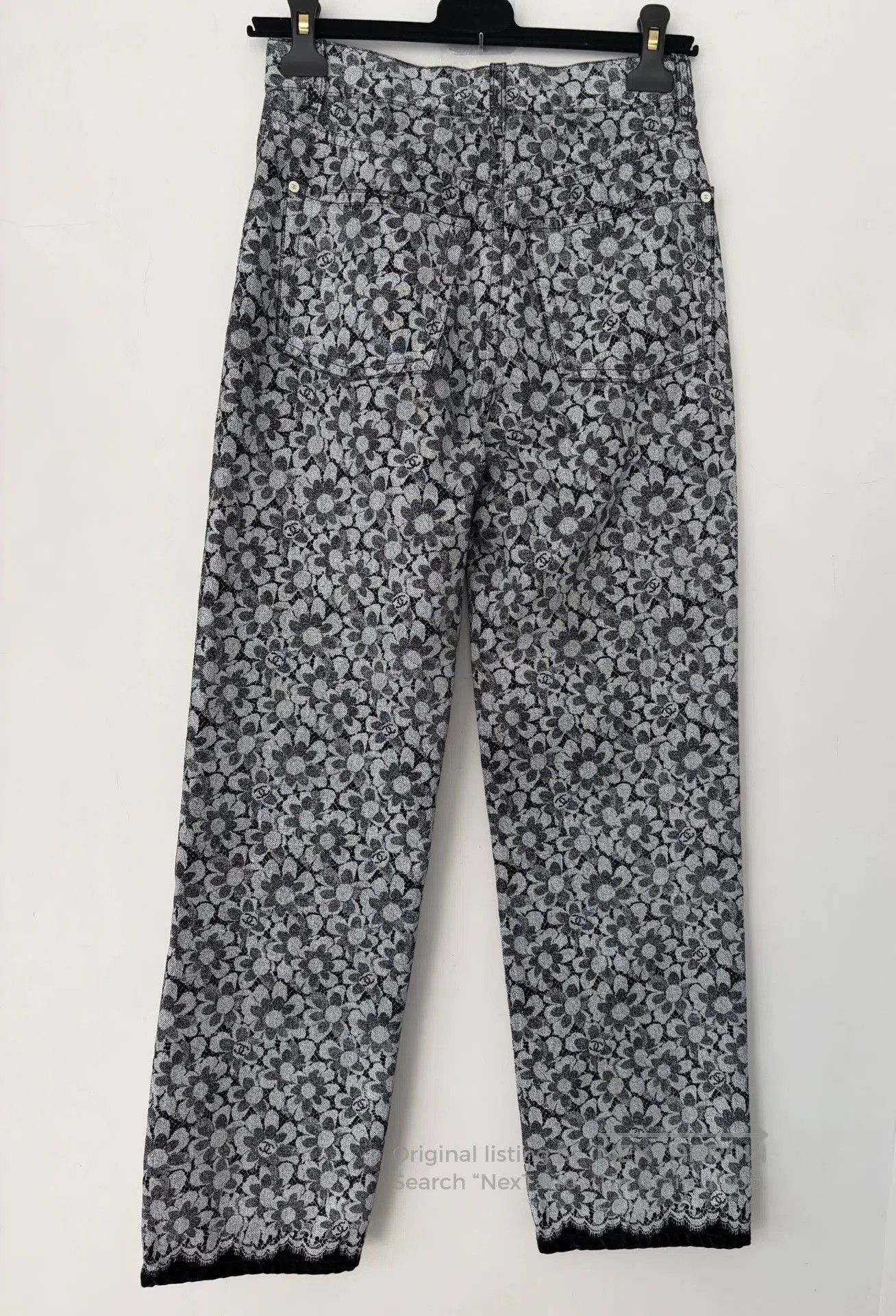 Chanel Chanel Floral Print Denim Jeans. Size US 34 / EU 50 - 2 Thumbnail