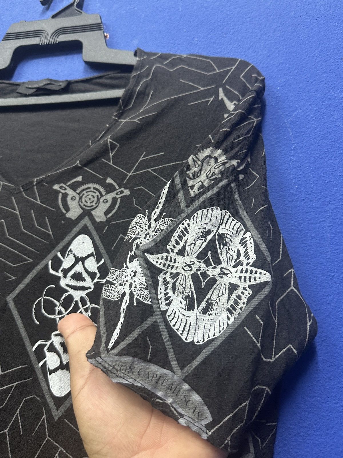 Diesel × Diesel Black Gold × Vintage Rare 🔥 Diesel Black Gold Full Print Punk Tee Size US M / EU 48-50 / 2 - 5 Thumbnail