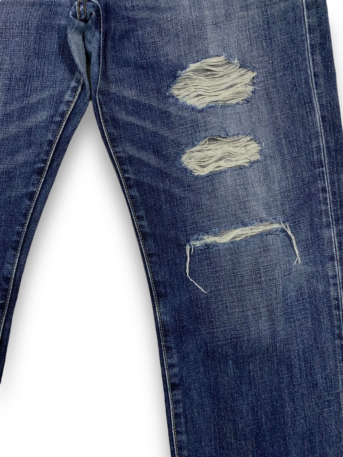 Undercover × Uniqlo Vintage Uniqlo S002 Faded Loose Straight Distressed Jeans Size US 34 / EU 50 - 8 Thumbnail
