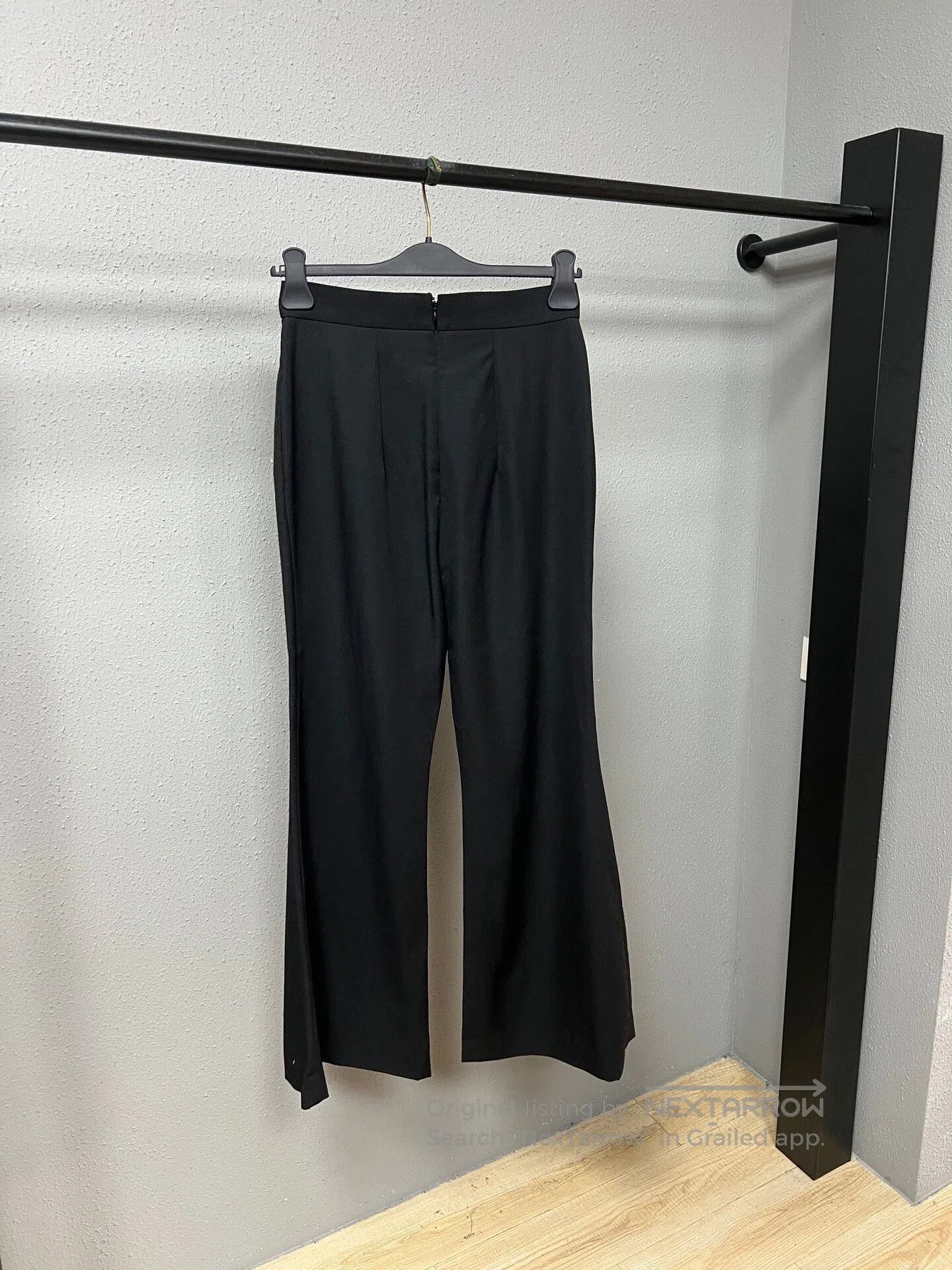 Balmain BALMAIN Black Drape Dress Trousers| Size 39" - 2 Thumbnail
