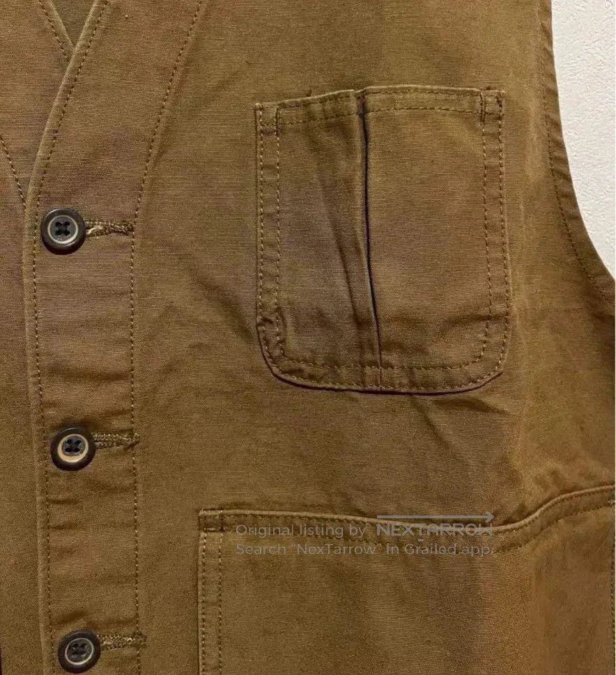 RRL Ralph Lauren vintage double rl khaki canvas hunting vest. Size US XL / EU 56 / 4 - 8 Thumbnail
