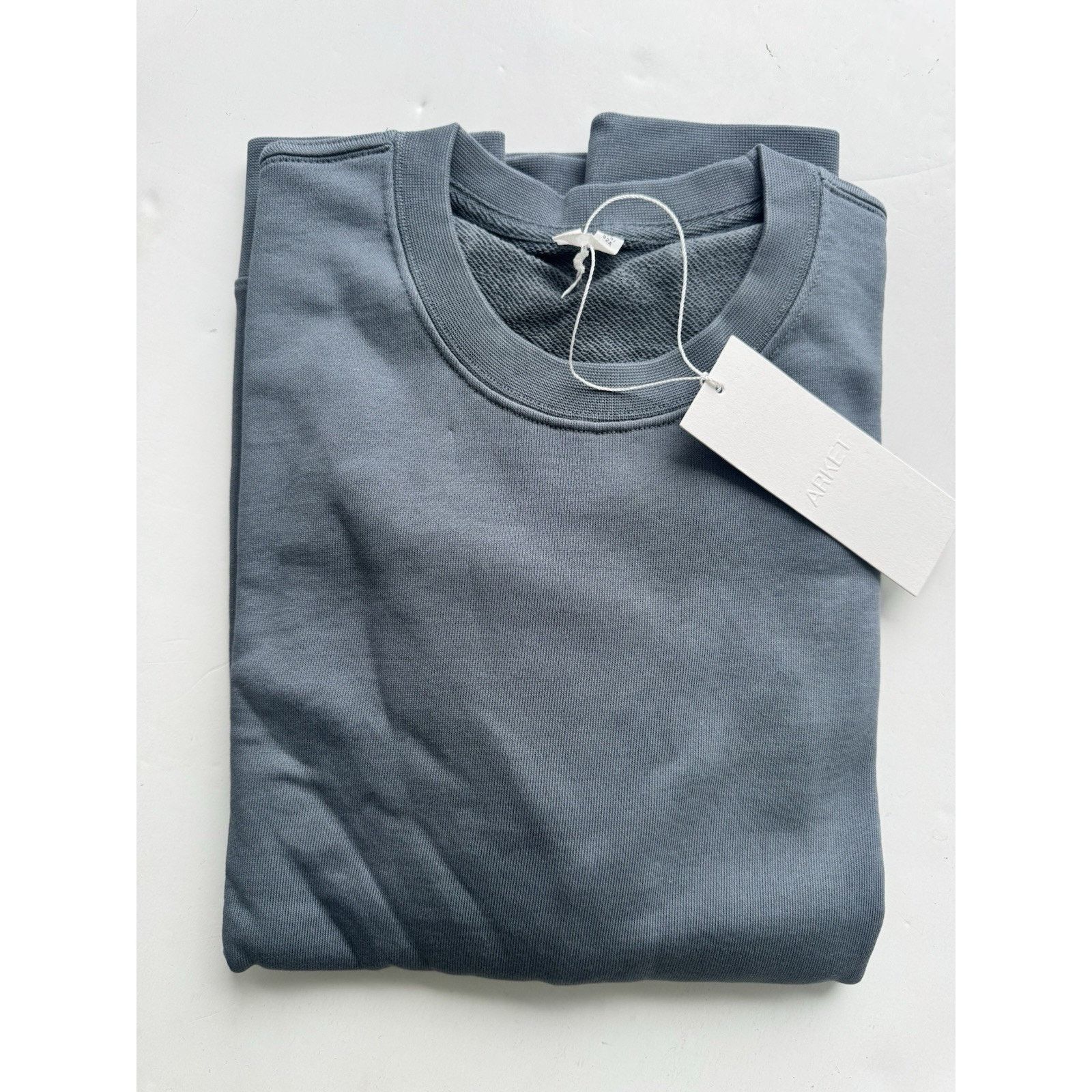 Arket Arket Sweatshirt Gray French Terry Organic Cotton Crew Neck Size US S / EU 44-46 / 1 - 4 Thumbnail
