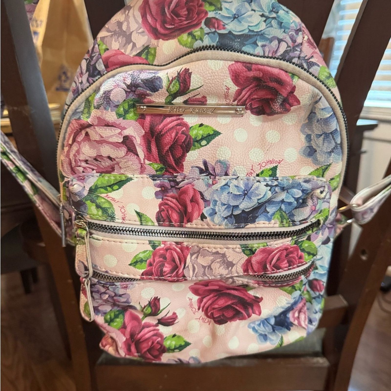 Betsey Johnson Betsey Johnson floral shabby chic mini backpack Size ONE SIZE - 2 Thumbnail