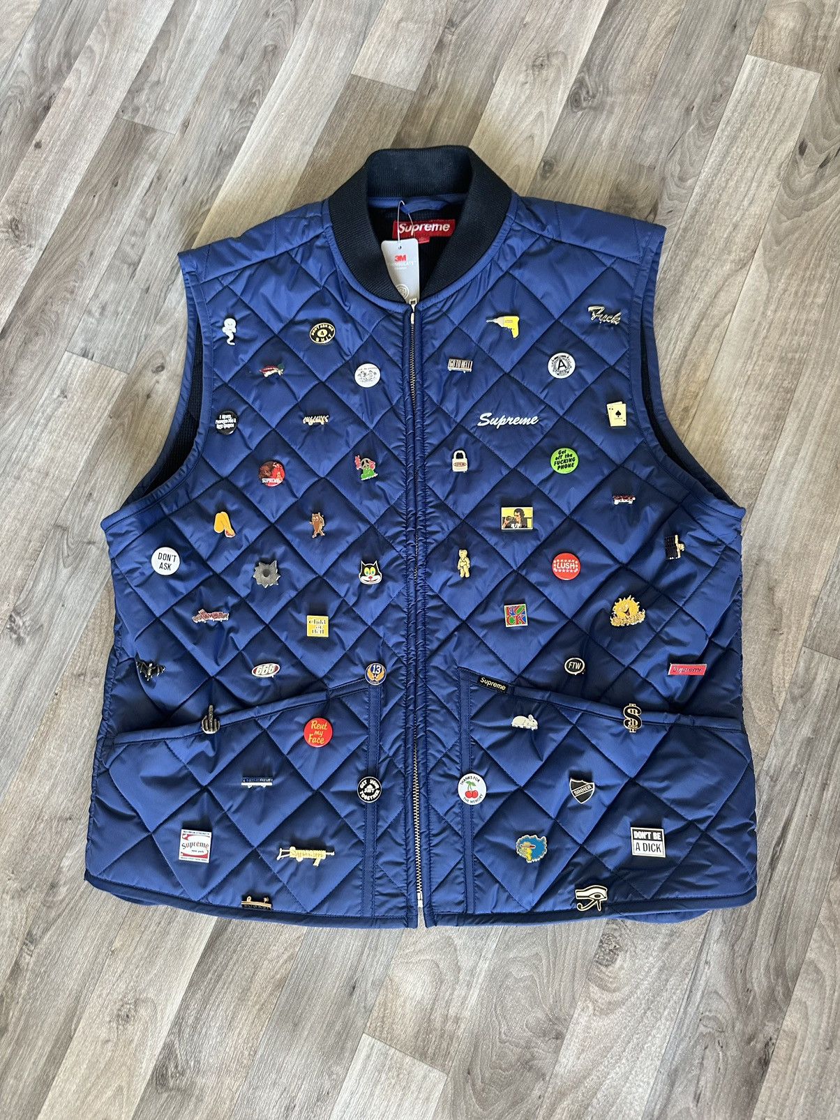Supreme Pins Quilted Work Vest 